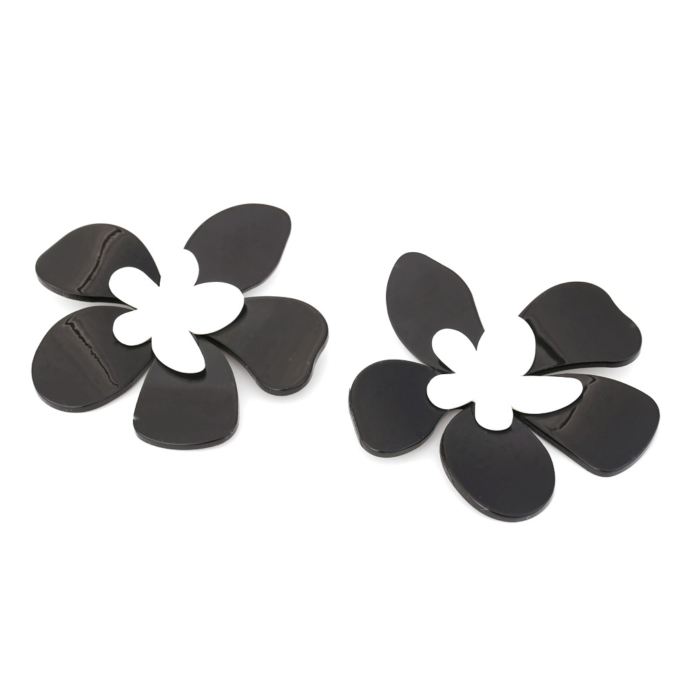 Title 7, Womens Vacation Acrylic Large Flower Earrings....