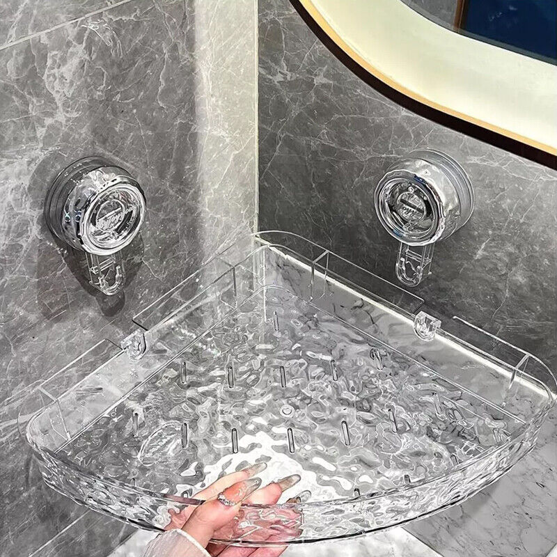 Clear Shower Caddy Suction Cup No Drilling Removable Bathroom Wall Shelf Basket 5 b3707e4a c596 406d a868 18c246c5819c