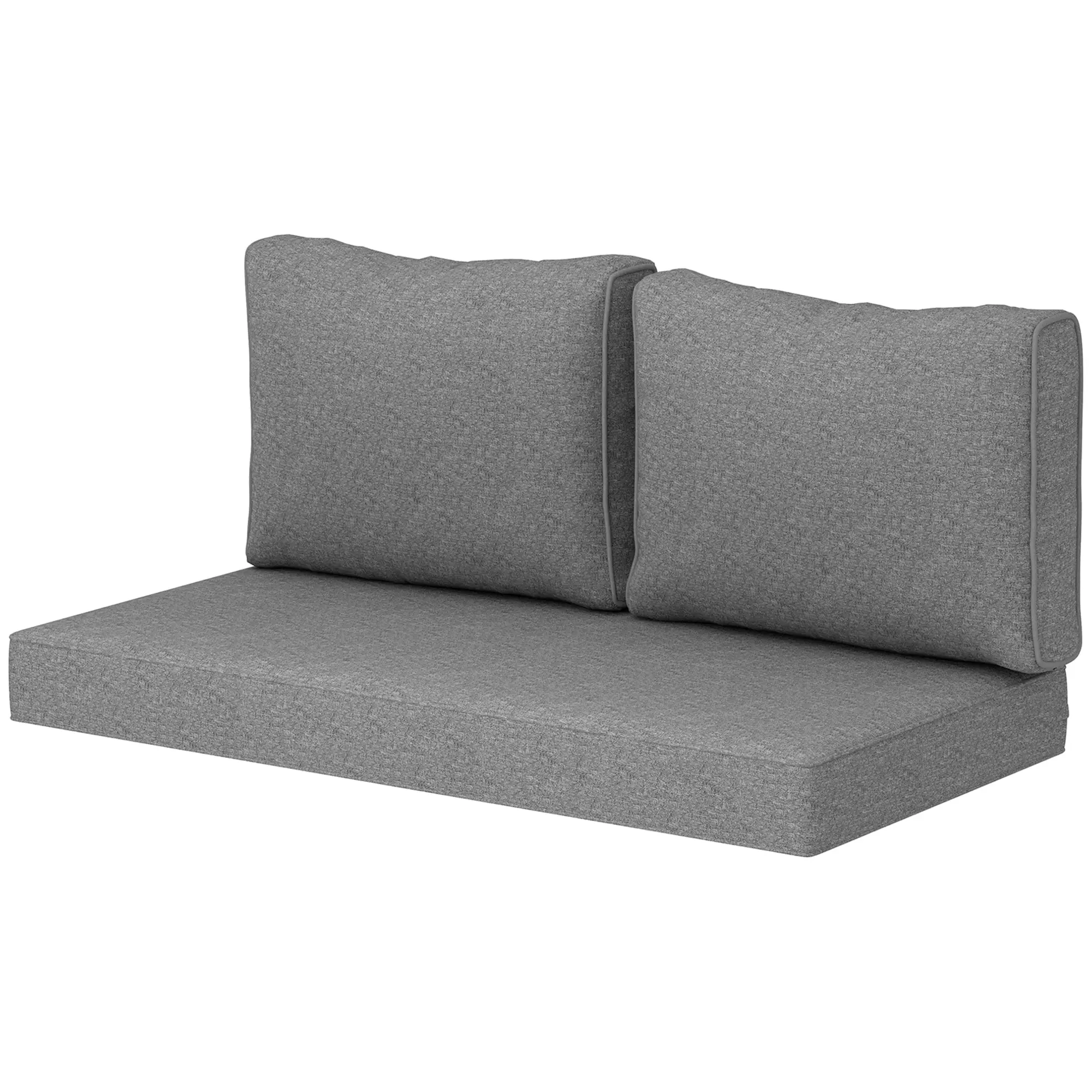 2 Seat Patio Furniture Cushions, 46x26x5 In
