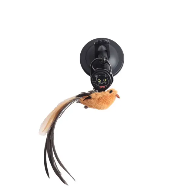 Automatic Lifting Motion Cat Toy Artificial Bird Interactive Puzzle Pet Cat Teaser Feather Chewing Lifting Toys Cat Supplies Black - Shop at LoveMi