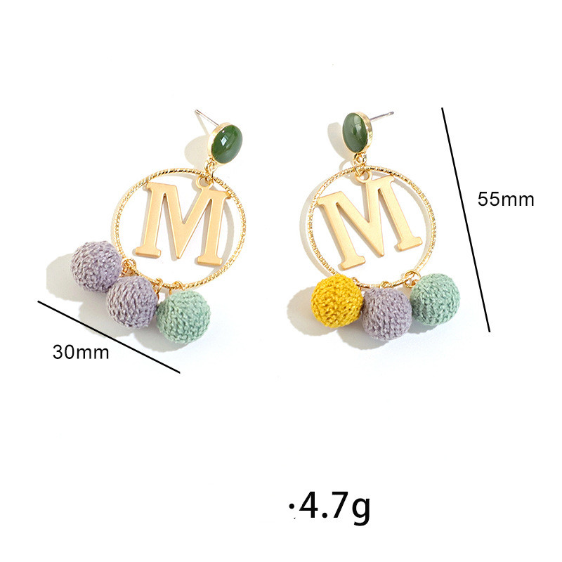 New Autumn And Winter Fashion Hair Ball Personality Alloy