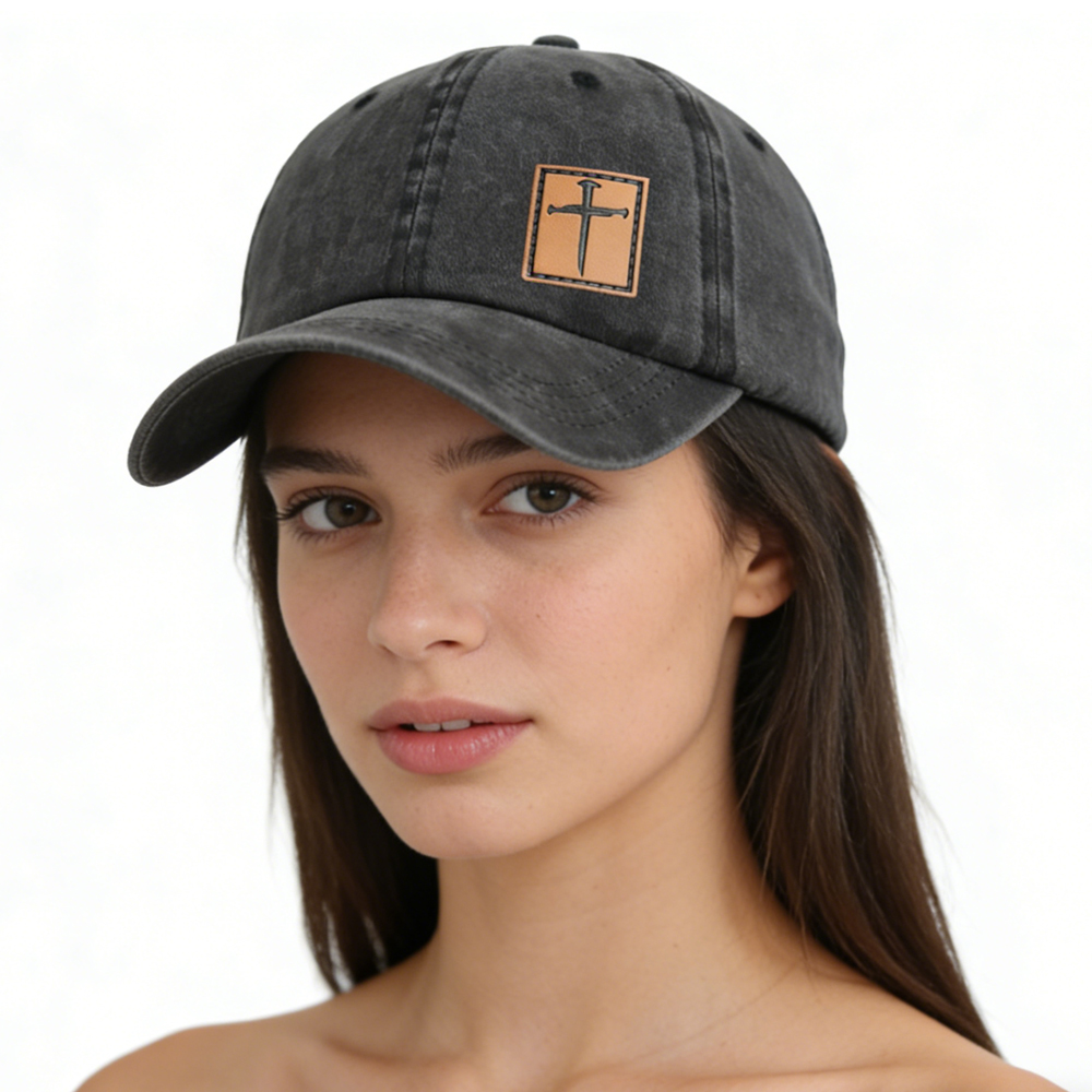 2pcs Leather Jesus Hats For Men Women