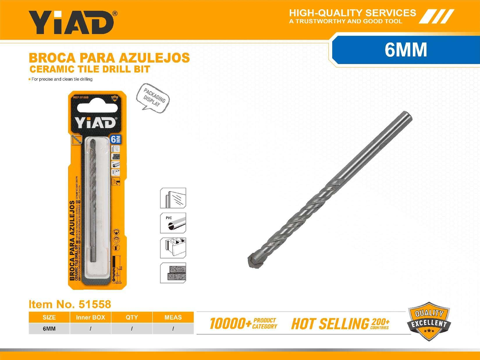 6MM Triangular Handle Tile Drill, Only Supports Self-pickup, Please Note That Free Shipping Is For Anti-bidding Price