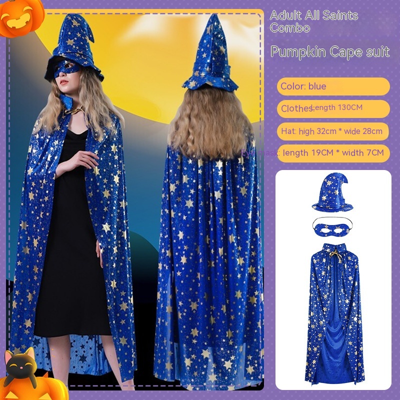 Costume de vampire Halloween adulte avec cape 14