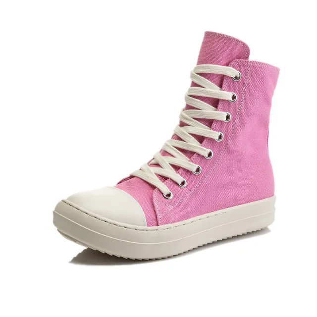 European And American Trend Student Casual Sneakers Pink - Shop at LoveMi