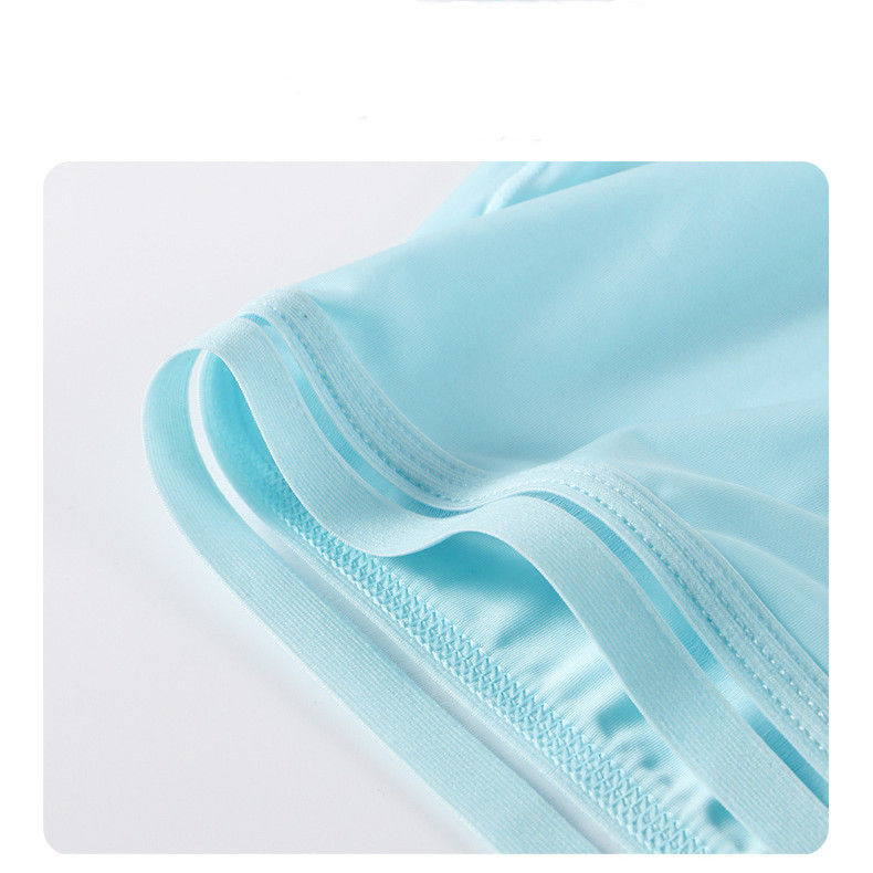 Nude Men's Ice Silk Underwear With Low Waist And Quick Drying