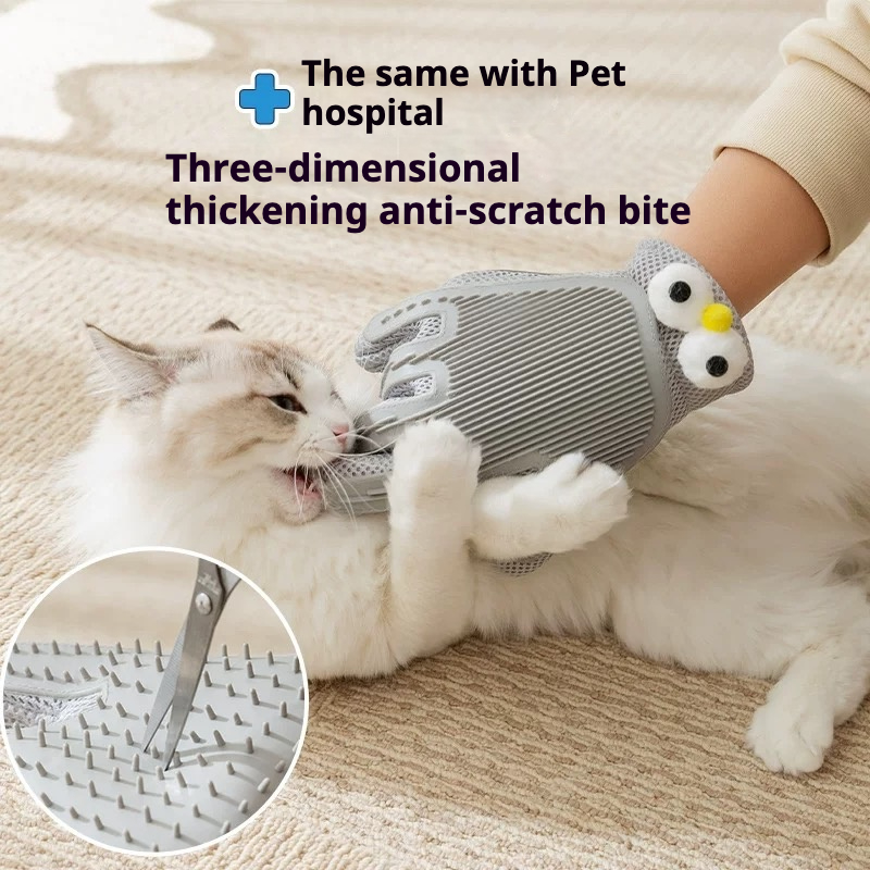 Pet grooming glove full coverage design
