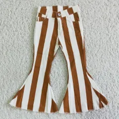 New Fashion Baby Girls Denim Striped Bell Bottom - E524 - View 1