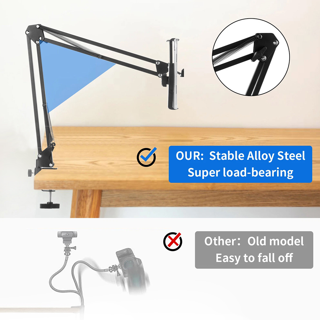 NEW 360 Long Arm Lazy Tablet Stand IPad Phone Holder Mount Clamp Bed Table — image 4