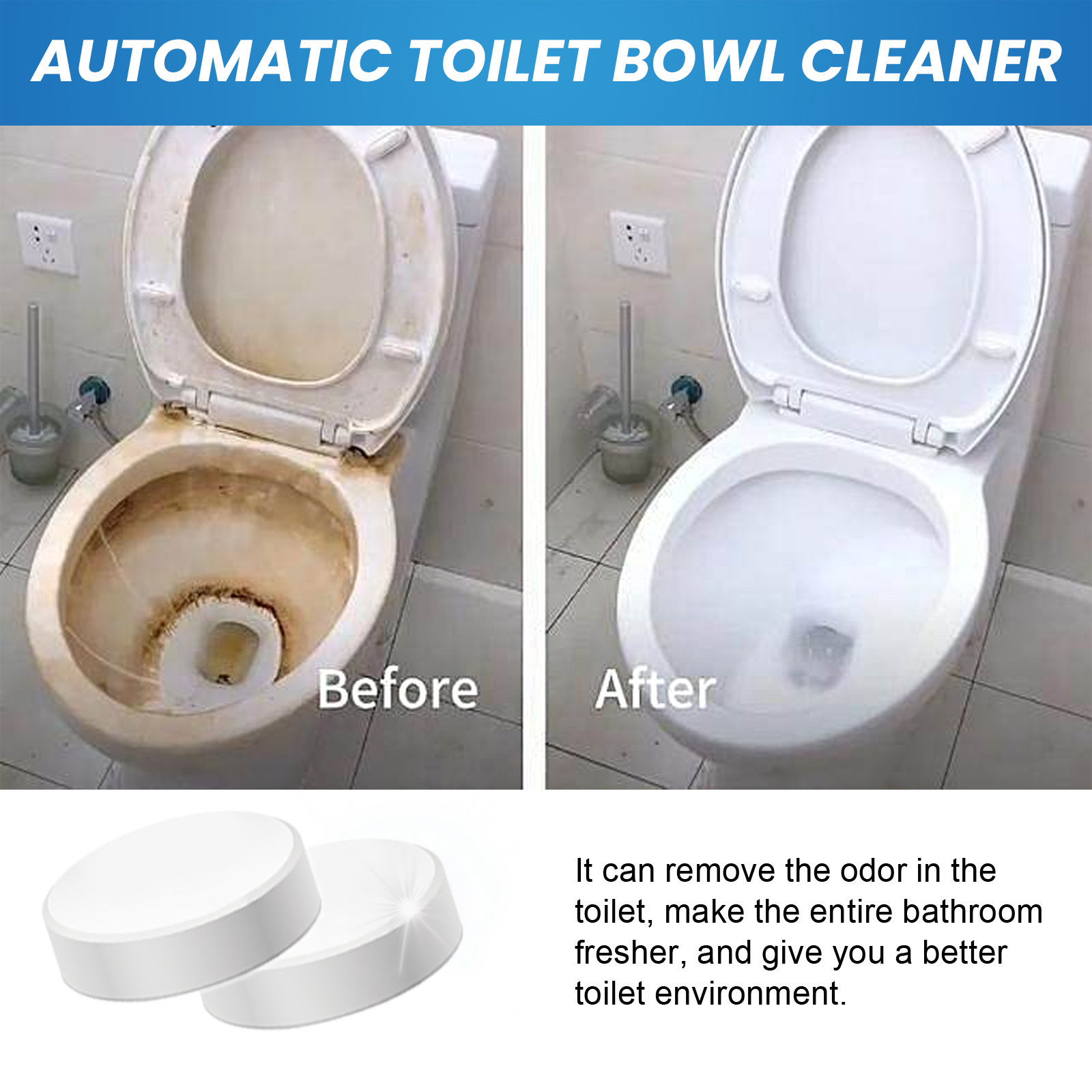 Jakehoe Toilet Cleaning Effervescent Tablets - Cross-border Effervescent Tablets For Household Toilet Cleaning, Stain Removal, Deodorization, And Fragrance - Alibaba