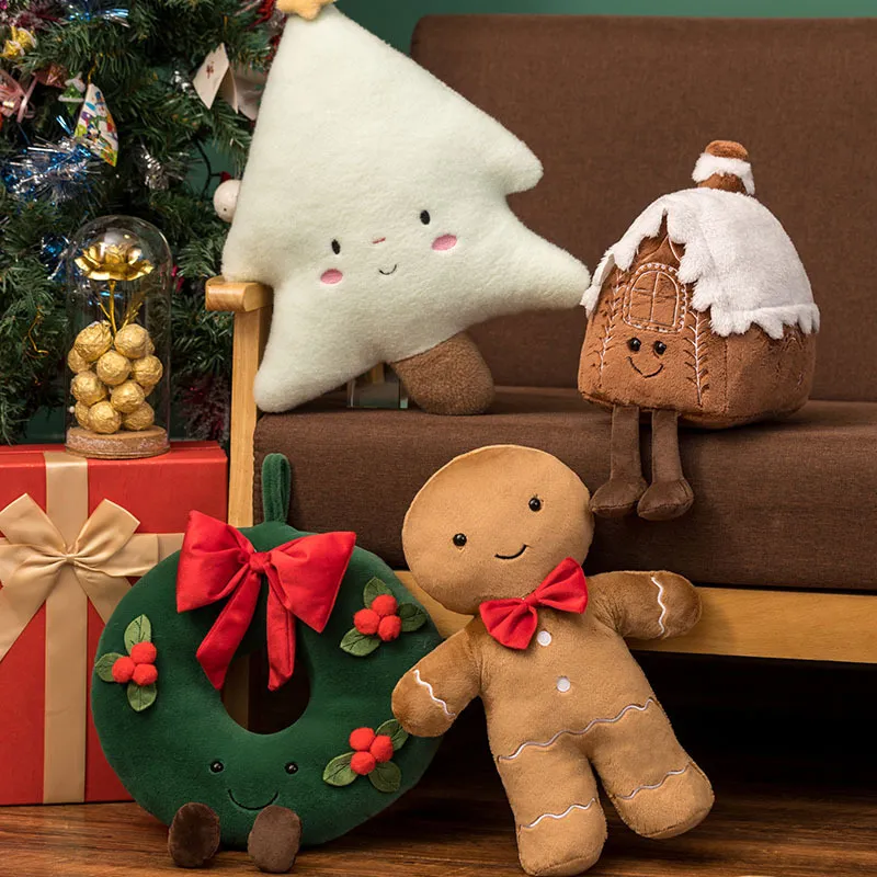 Christmas Gingerbread Man Igloo And Christmas Tree Plush Toy – image 2