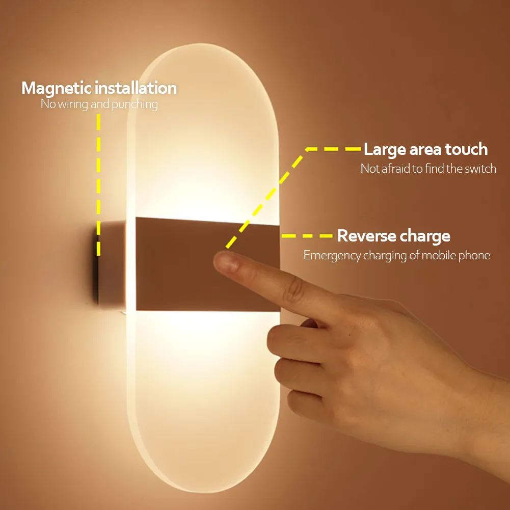 Indoor Sensing USB Charging Wall Lamp – image 6