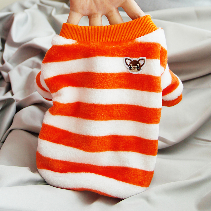 Orange and white stripes