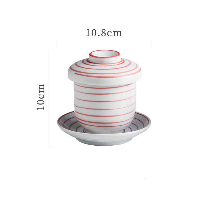 Title 12, Japanese Ceramic Soup Cup With Lid