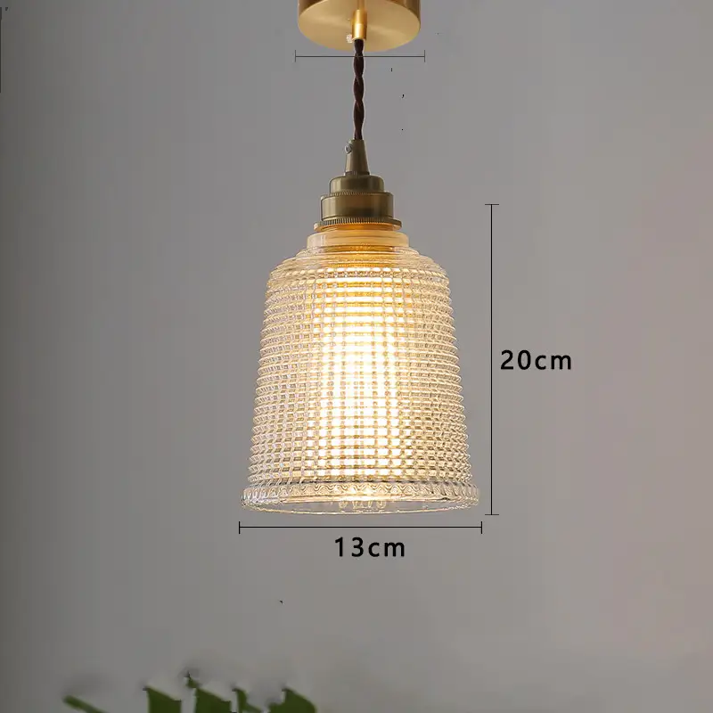 Brass-glass Shop Light Japanese Vintage Nordic Chandelier