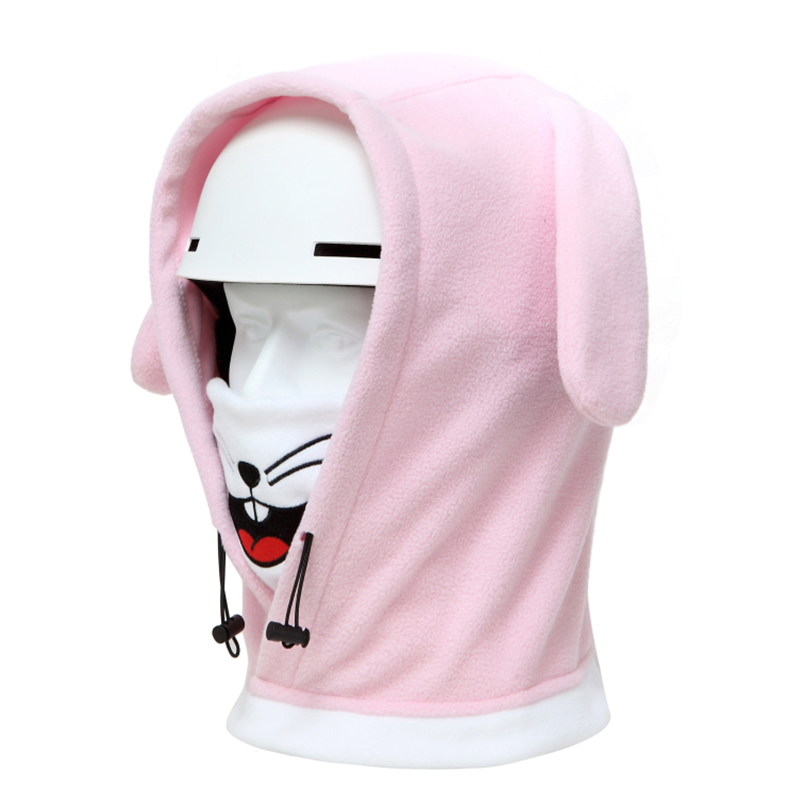 Cartoon Helmet Cover Wearing Ski Face Protection