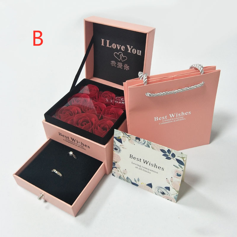 Rose Box Bracelet Packaging Box Cosmetic Lipstick Box