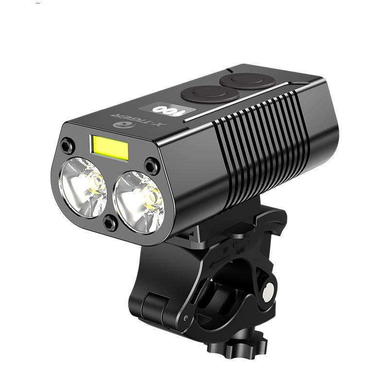 USB rechargeable outdoor waterproof light power display mountain night riding light — foto 14