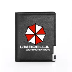 Umbrella Corporation Theme Printing Leather - Black - View 1