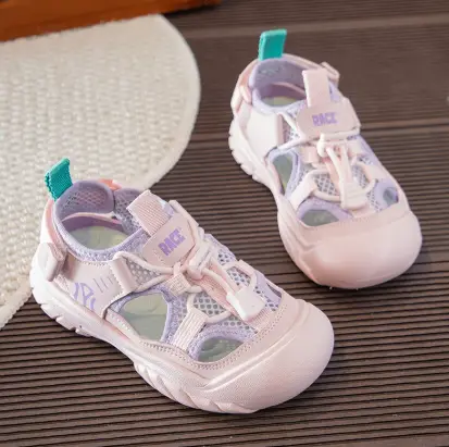 2026 Summer New Kids Sports Sandals, Boys Anti-slip Toe-protection Sandals, Girls Hollow Out Breathable Beach Shoes
