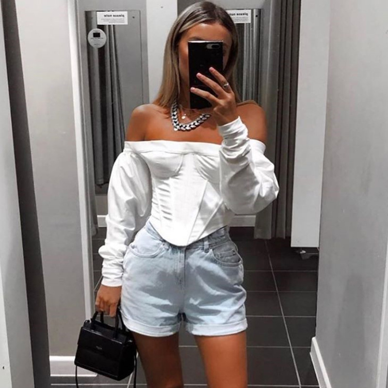 Title 6, Sexy Off-shoulder Long-sleeved Street Women