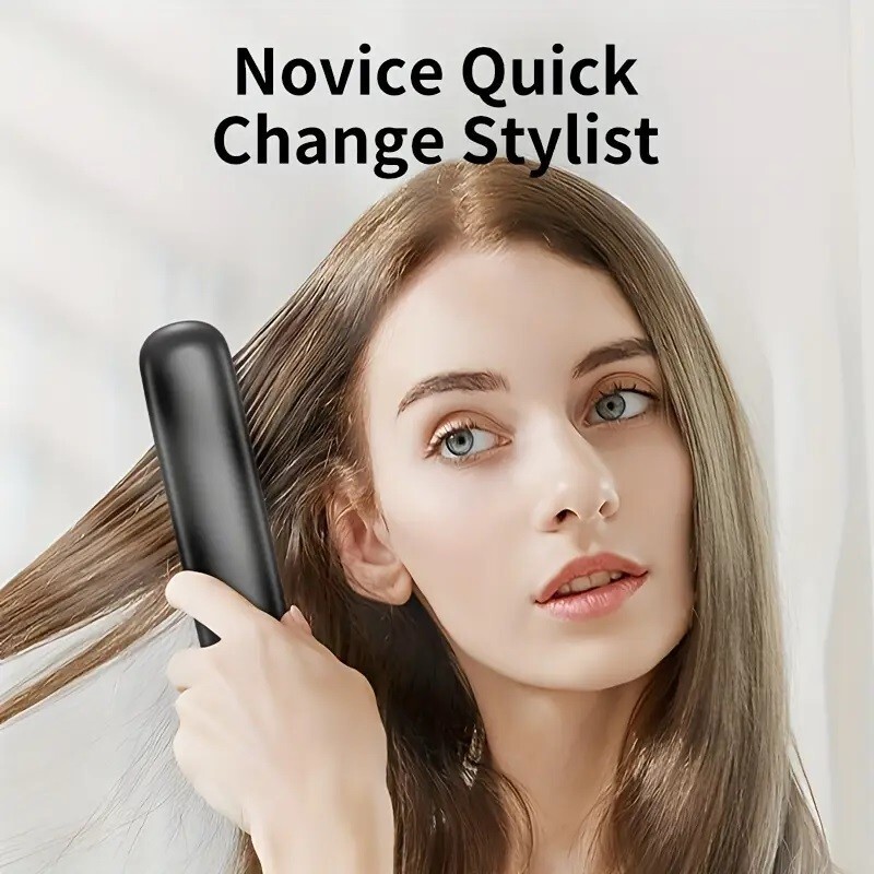 Portable Hair Straightener Brush Antiscald Hair Cordless Hair Straightener Brush 2