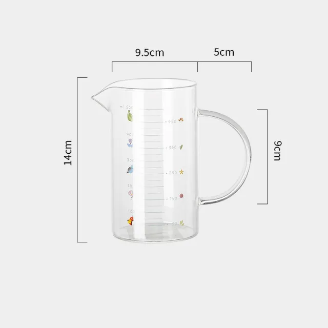 Large capacity Garden Measuring Cup Kitchen Baking Measuring Tool With Graduated Glass Transparent - Shop at LoveMi