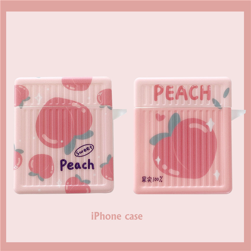 Peach Protective Cover Soft Shell Earphones - Image 3