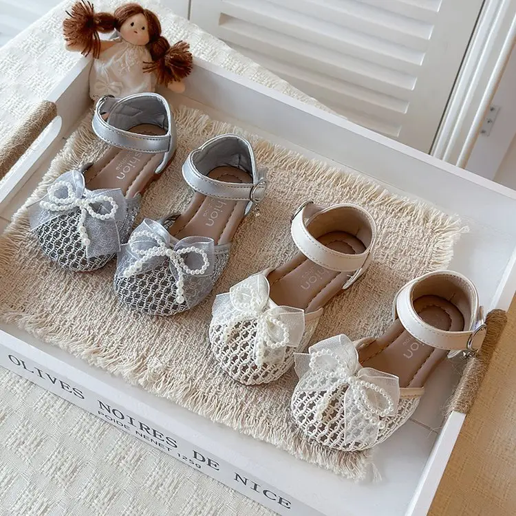 Summer New Transparent Mesh Princess Shoes