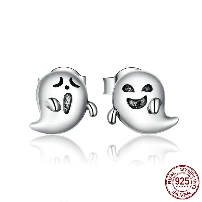 Women's Fashion Sterling Silver Imp Ghost Earrings