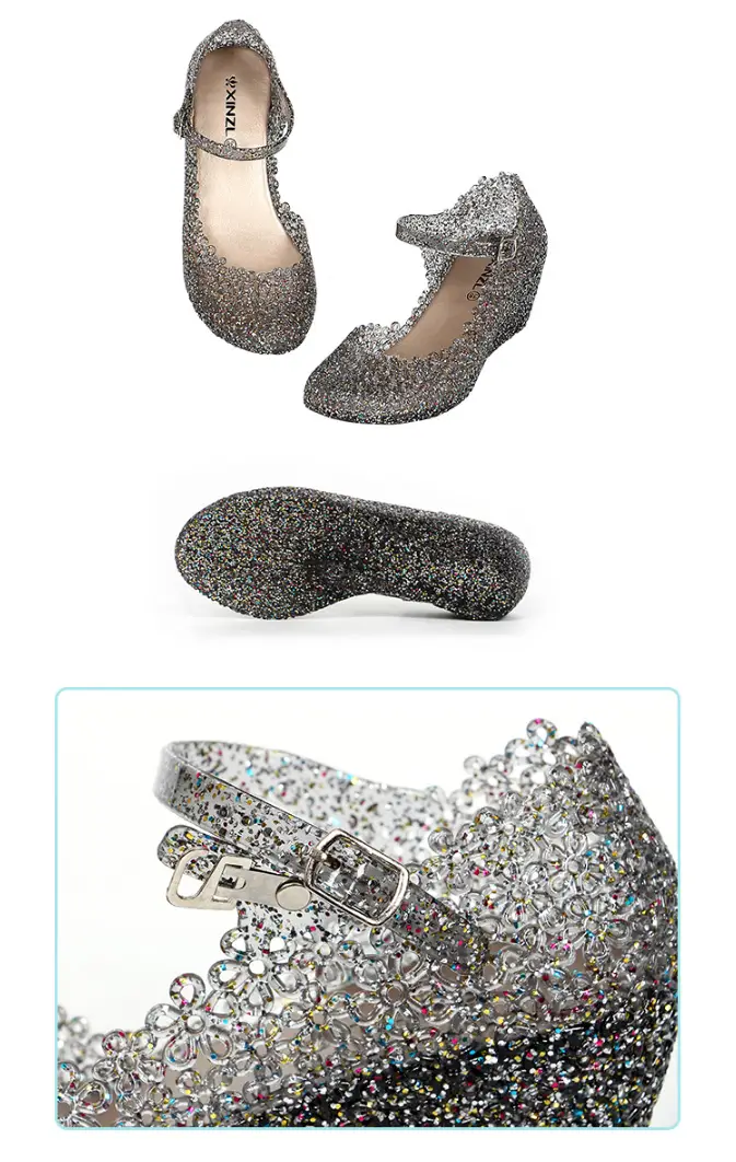 Crystal Sandals Wedge Women's Shoes Plastic