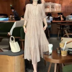Slim And Elegant Design Long Dress - View 1