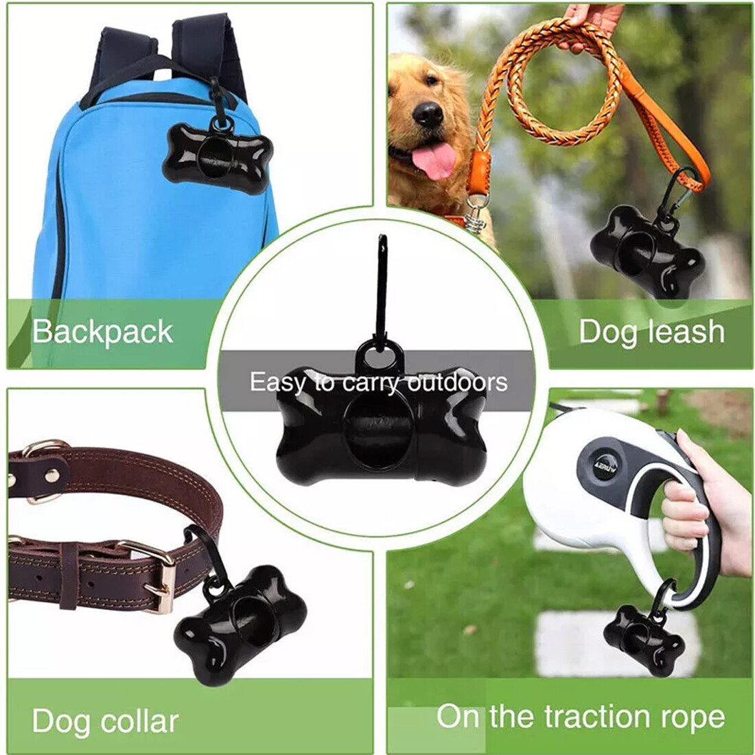 1100x Dog Poo Bags Biodegradable Pet Cat Dog Poop Waste Bags With Dispenser UK
