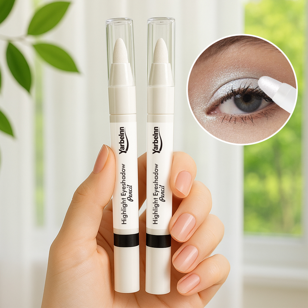 Shimmer Brightening Eye Highlighter Stick, Long Lasting Glitter Eyelid Lying Silkworm Makeup Pen, 2g