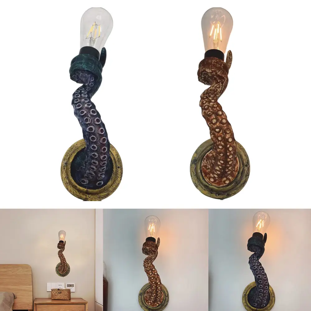Retro Octopus Electric Light Tentacle Wall Sconces Lamp