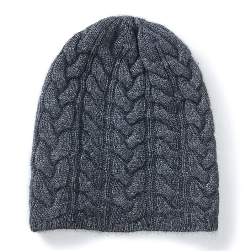 Women's Versatile Baotou Ear Protection Warm Hat - Dark Grey