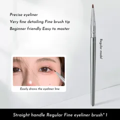 Bend Head Eyeliner Brush Eye Detail Makeup Brush Under Eyes Tear Trough For Women Fine Liner Concealer Brush - View 1