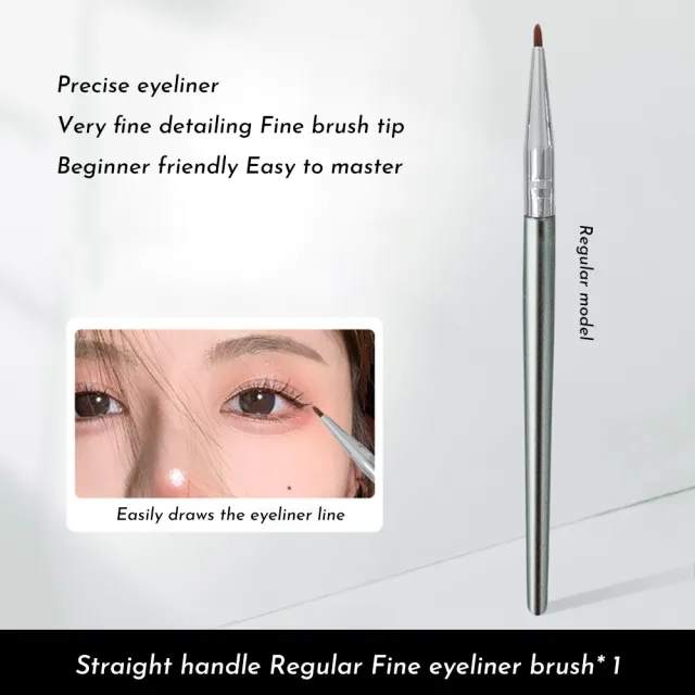 Bend Head Eyeliner Brush Eye Detail Makeup Brush Under Eyes Tear Trough For Women Fine Liner Concealer Brush - Shop at LoveMi