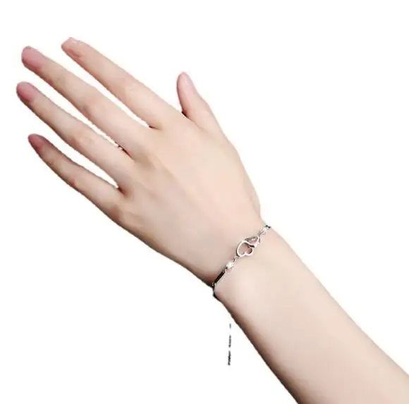 Charms 925 Sterling Silver Bracelets Bangles for Women