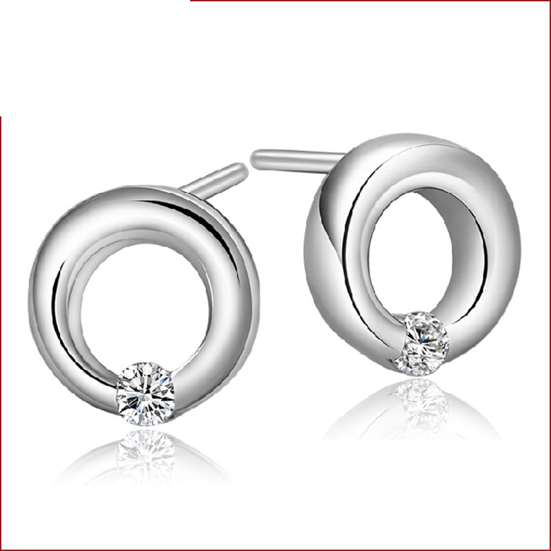 Round Charming Ratline Hitch Stud Earrings For Women