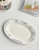 9Inch Letter Lace Plate