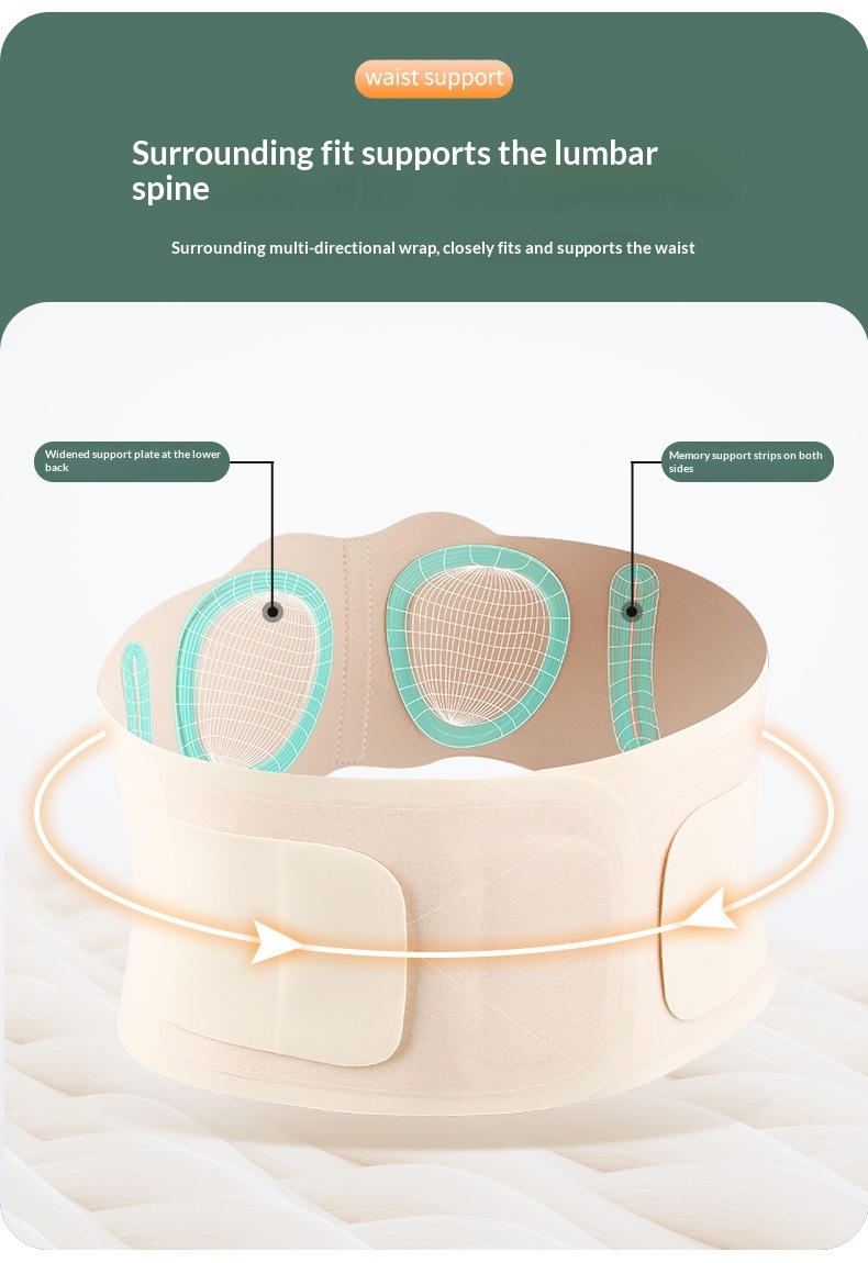 Lightweight And Breathable Lumbar Support Belt For Summer, High Elasticity, Compression Waist Trainer, Abdominal Binder, Dynamic Support For Sports Injuries And Lumbar Support — foto 5
