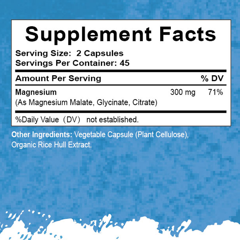 Triple Magnesium Complex Capsules for Energy. Maximum Absorption & Potent Magnesium Supplement: BioEmblem Triple Magnesium Complex features 300mg of three types of pure magnesium (Glycinate, Malate, Citrate). Each is chelate or highly absorbable for maxim