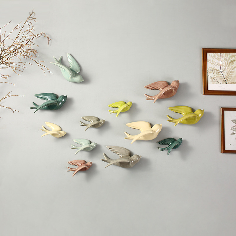 Ceramic Wall Bird Decoration, picture 3 of 8