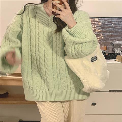 Gentle And Lazy Fried Dough Twist Knit Top