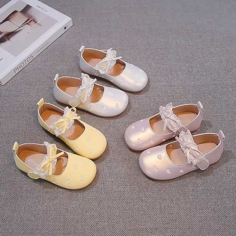 Korean-style Lace Bow Princess Shoes