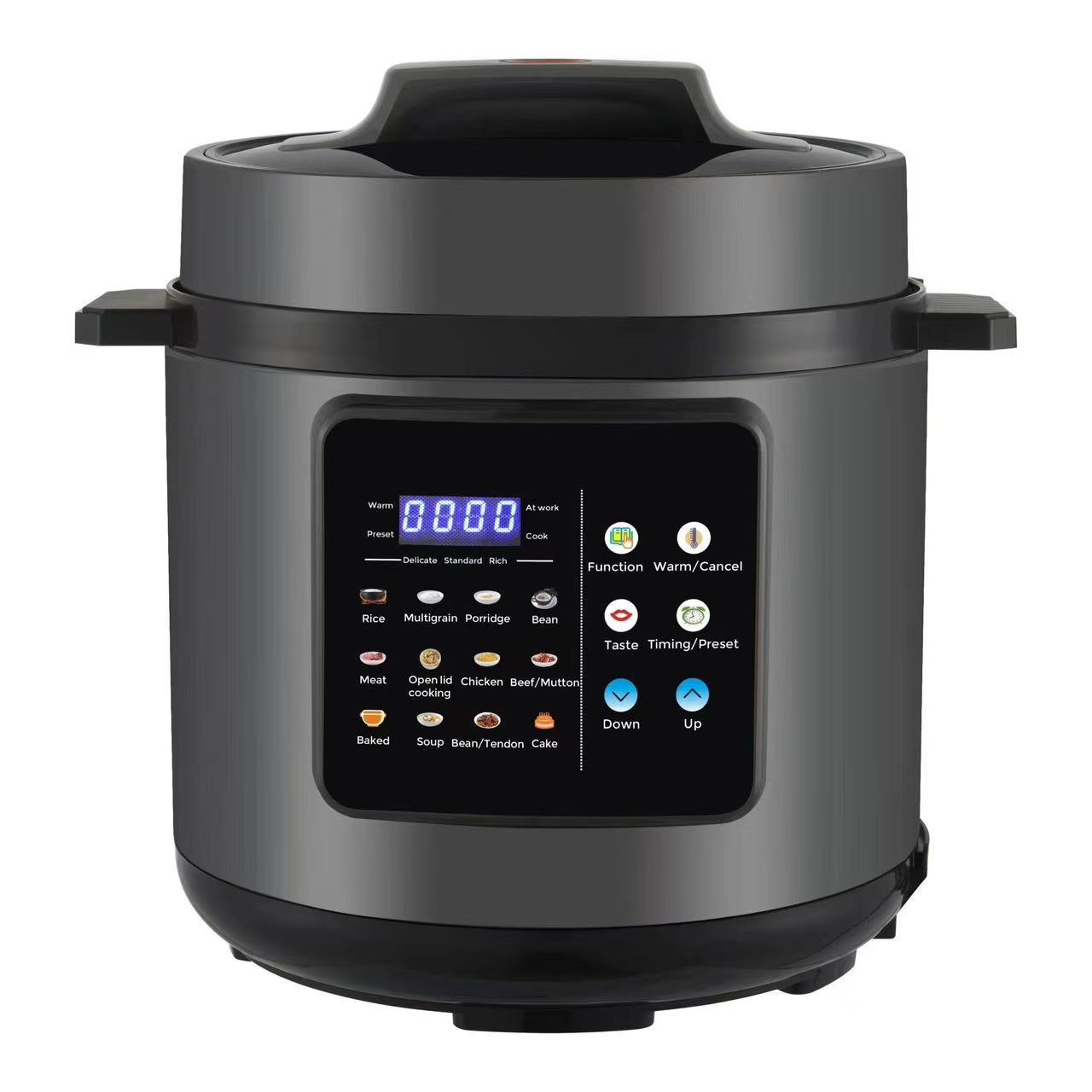 6L Digital Electric Pressure Cooker 12-in-1 Non Stick 24H Preset 1500W UK