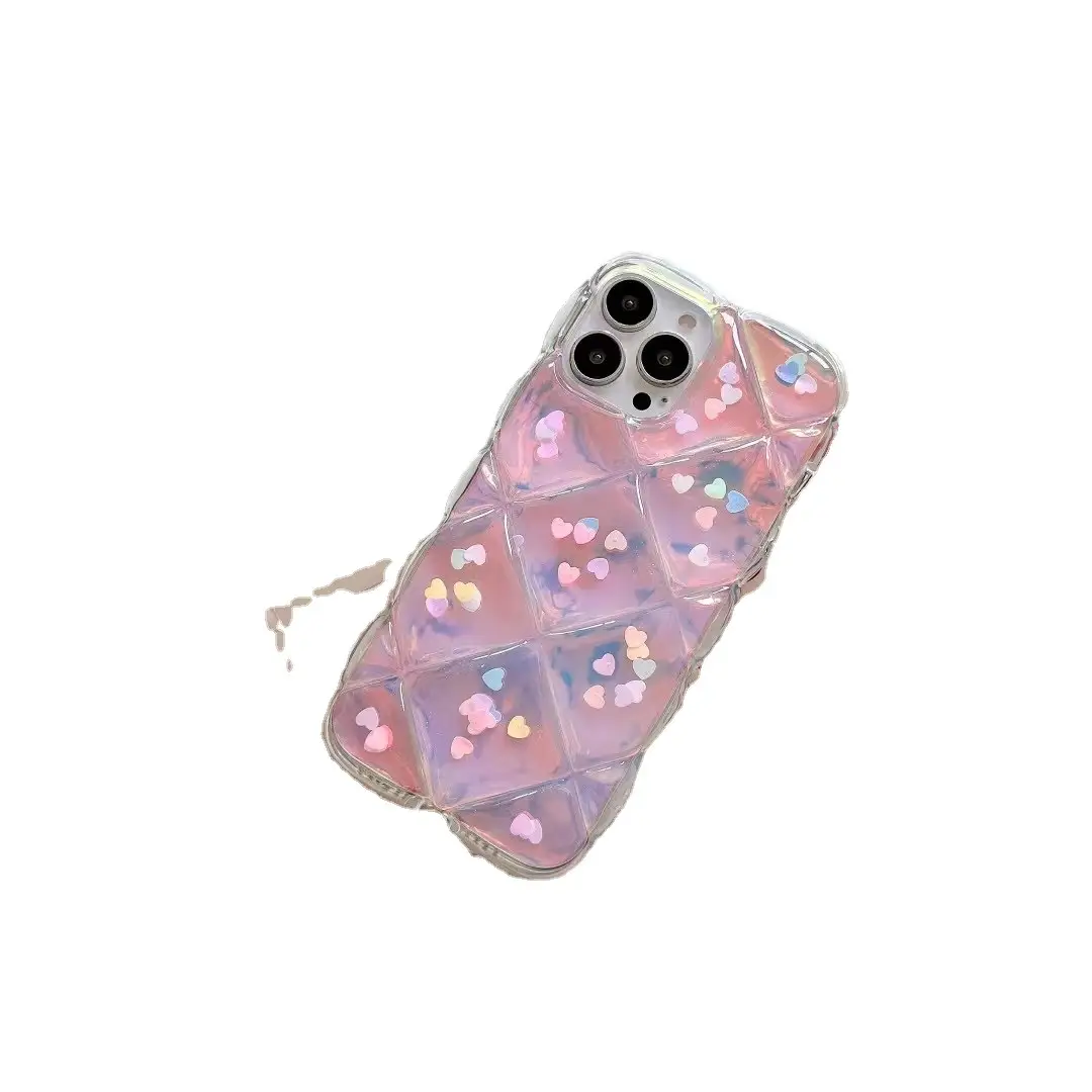 Sheepskin Rhombus Anti-fall Soft Case For Mobile Phone