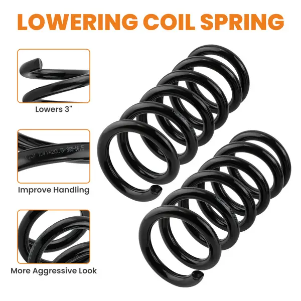 3inch Front Lowering Coil Springs Drop Kit Fit For Chevy GMC C1500 Sierra Silverado C1500 1988-1998