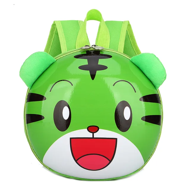 Children's Backpack Kindergarten Boys And Girls Baby Hard Shell Cute Cartoon Animals Green - Shop at LoveMi